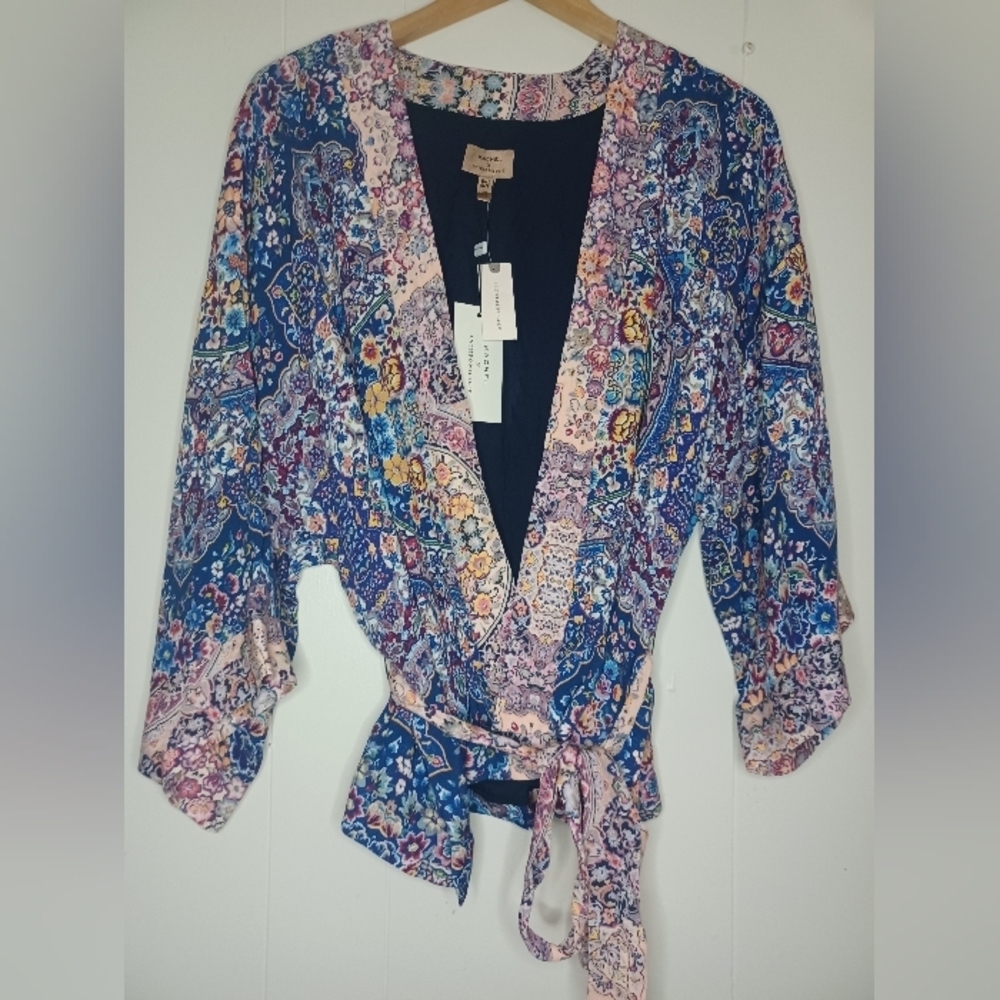 Anthropologie Multicolor Floral Kimono